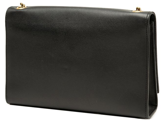 Saint Laurent Black Medium Smooth Calfskin Braided Monogram Kate Crossbody Nero - vista 2