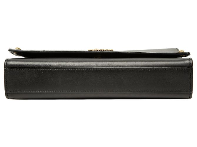 Saint Laurent Black Medium Smooth Calfskin Braided Monogram Kate Crossbody Nero - vista 3