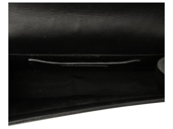 Saint Laurent Black Medium Smooth Calfskin Braided Monogram Kate Crossbody Nero - vista 4
