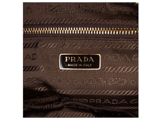 Bolsa Prada Demi Lune em Re-Nylon com acabamento em Saffiano marrom Camelo - vista 5