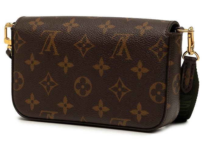 Louis Vuitton Brown Monogram Felicie Strap And Go Marrone - vista 2