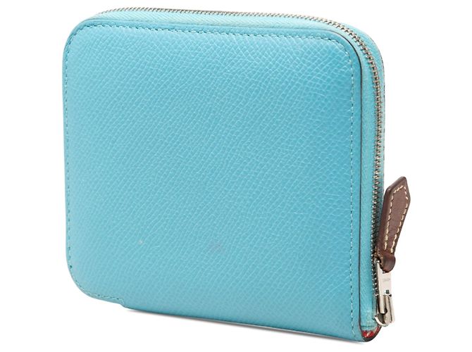 Cartera compacta Hermès Blue Epsom Azap Silk Azul Azul claro - vista 2