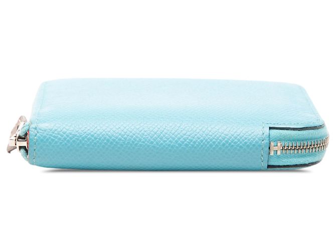 Cartera compacta Hermès Blue Epsom Azap Silk Azul Azul claro - vista 3