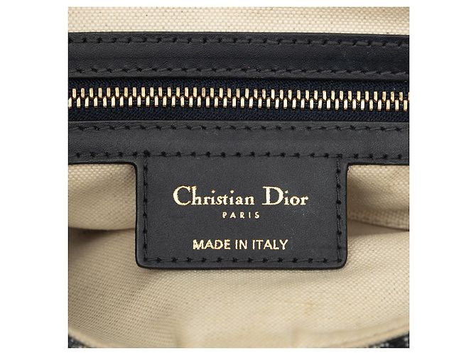 Borsa Saddle Dior in tela Oblique blu - vista 5
