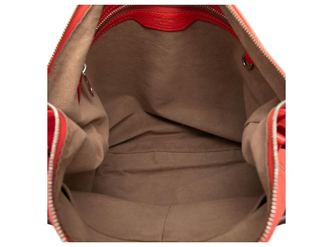 Louis Vuitton Red Monogram Mahina Selene MM Rosso - vista 4