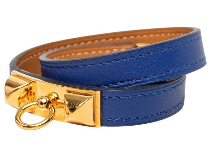 Bracciale Hermès Blue Swift Rivale Double Tour - vista 2