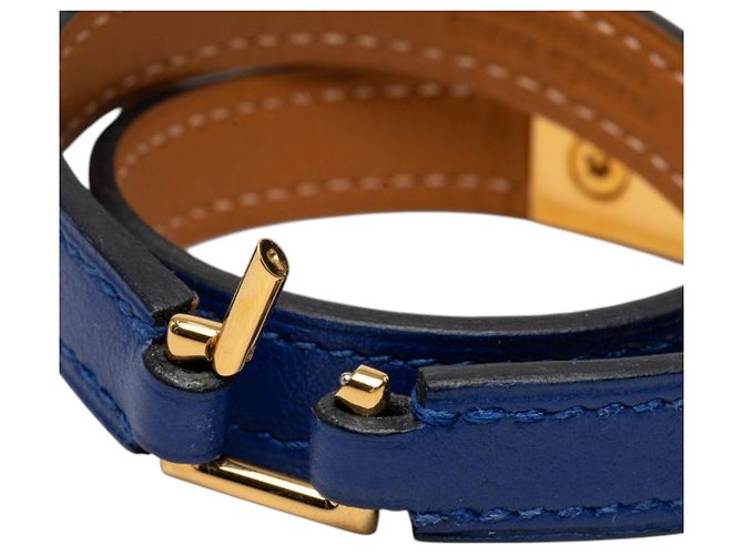 Bracciale Hermès Blue Swift Rivale Double Tour - vista 4