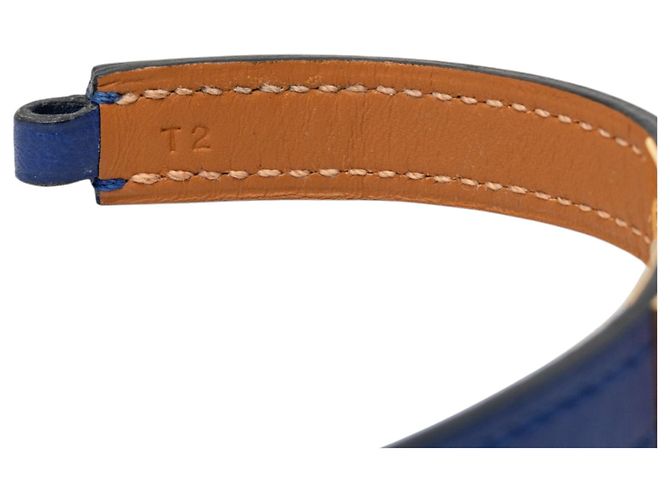 Bracciale Hermès Blue Swift Rivale Double Tour - vista 7