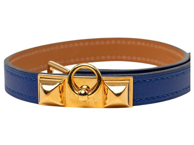 Bracciale Hermès Blue Swift Rivale Double Tour - vista 8