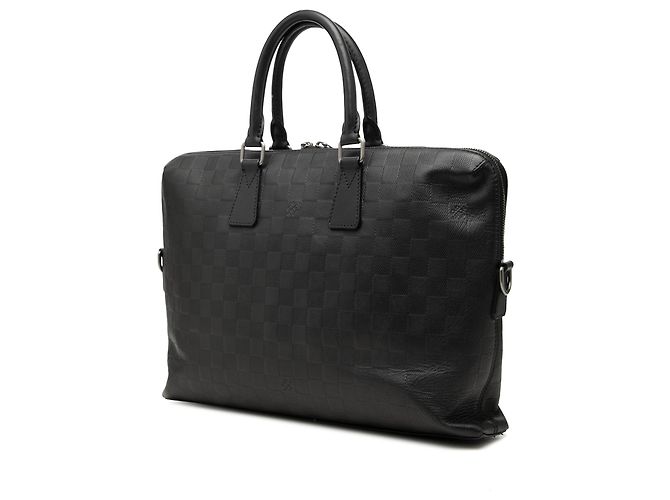 Louis Vuitton Black Damier Infini Porte Documents Jour Nero - vista 2