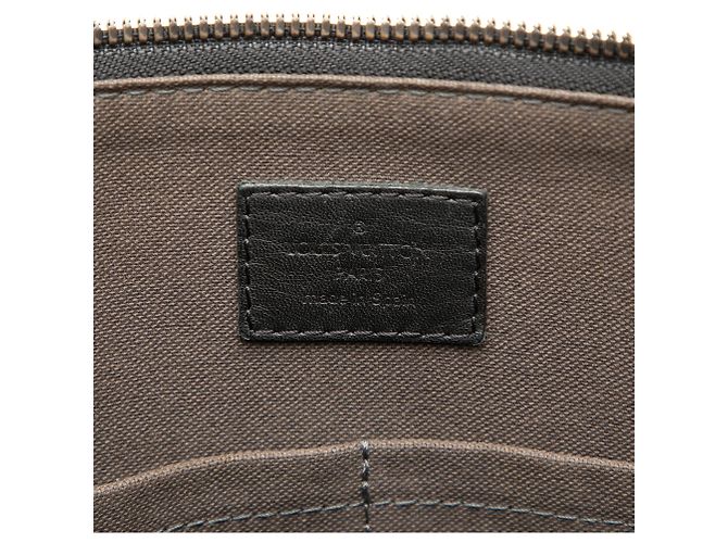 Louis Vuitton Black Damier Infini Porte Documents Jour Nero - vista 5