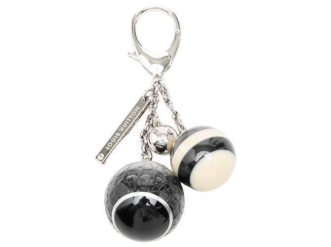 Louis Vuitton Charm per borsa Ball Bag Croisette in resina nera Mini Lin Nero - vista 5