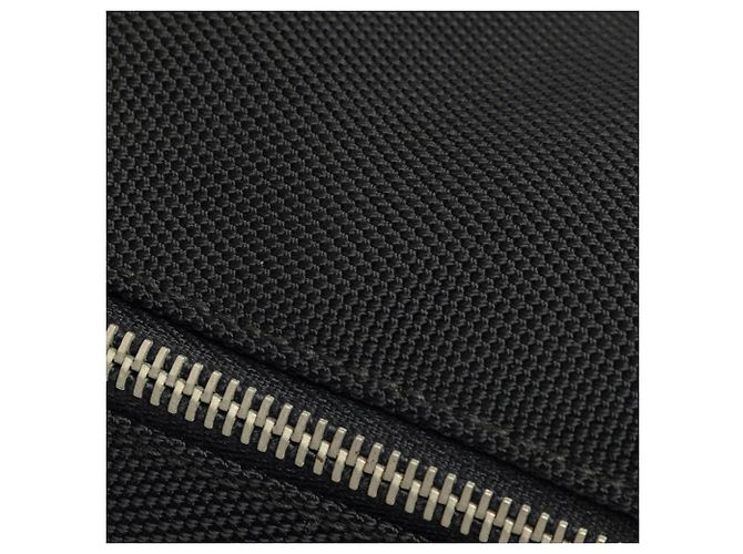 Gucci Black Canvas Techno Web Fold Over Backpack - view 8