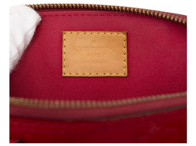 Louis Vuitton Red Monogram Vernis Alma BB Rosso - vista 5