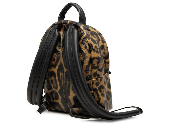 Louis Vuitton Brown Wild Animal Palm Springs PM Marrone - vista 2