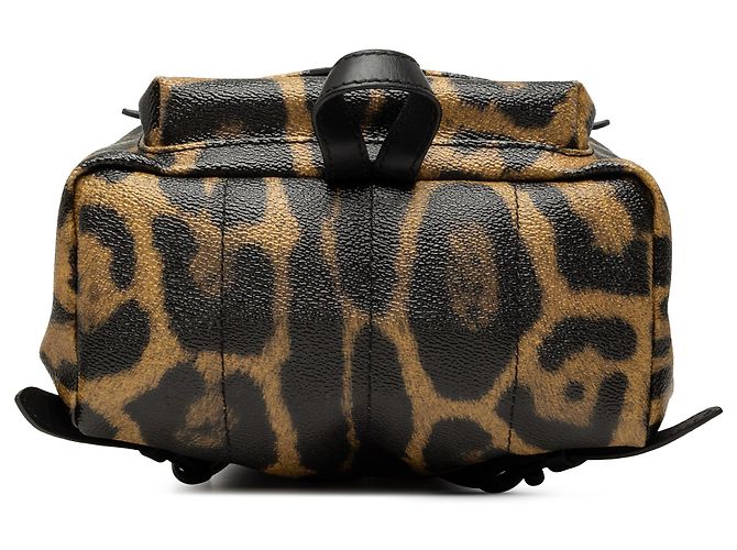 Louis Vuitton Brown Wild Animal Palm Springs PM Marrone - vista 3