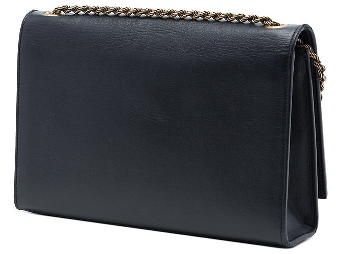 Saint Laurent Black Medium Smooth Calfskin Braided Monogram Kate Crossbody Nero - vista 2