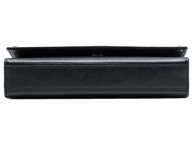 Saint Laurent Black Medium Smooth Calfskin Braided Monogram Kate Crossbody Nero - vista 3