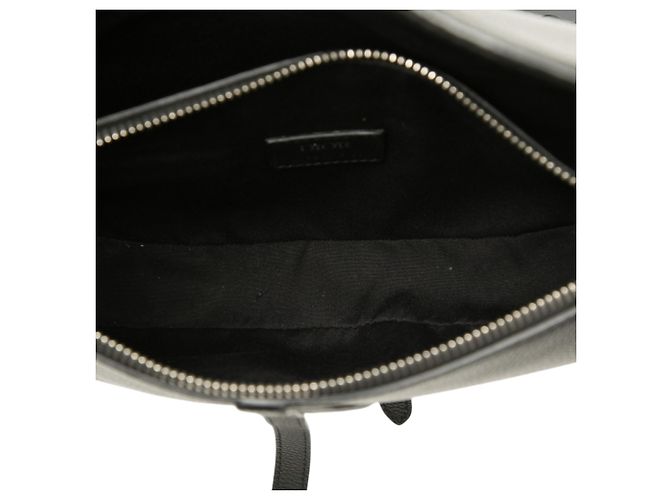Borsa a tracolla Saddle Dior in pelle di vitello grana nera Nero - vista 4
