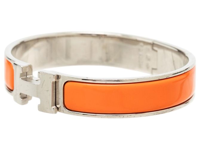 Bracciale Clic H PM in smalto stretto Orange Hermès Arancione - vista 2