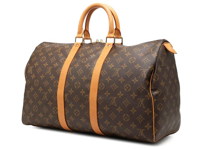 Louis Vuitton Brown Monogram Keepall 45 Marrone - vista 2