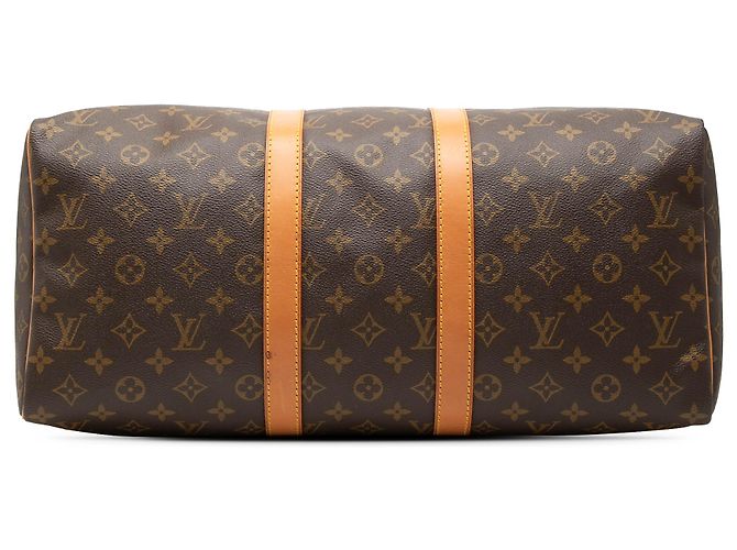 Louis Vuitton Brown Monogram Keepall 45 Marrone - vista 3
