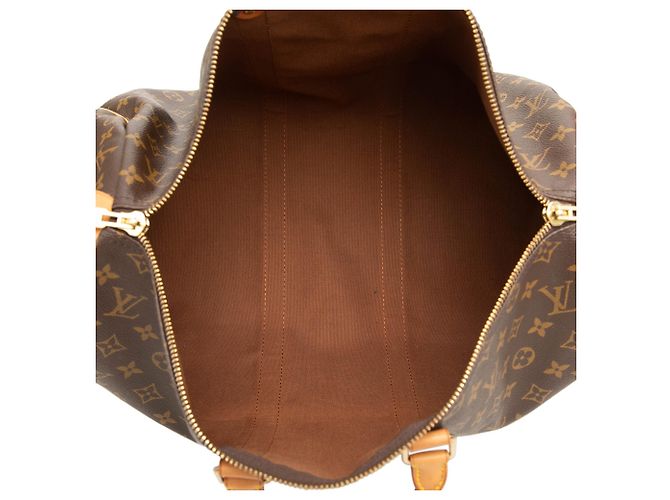 Louis Vuitton Brown Monogram Keepall 45 Marrone - vista 4
