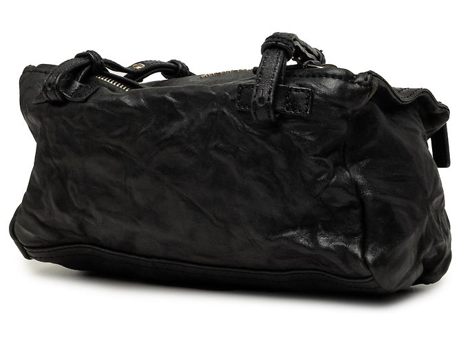 Givenchy Black Mini Wrinkled Sheepskin Pandora Crossbody Nero - vista 2