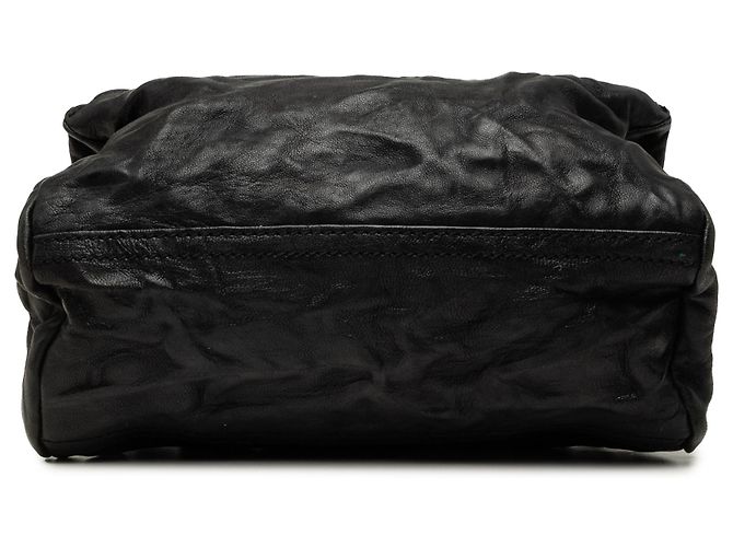 Givenchy Black Mini Wrinkled Sheepskin Pandora Crossbody Nero - vista 3
