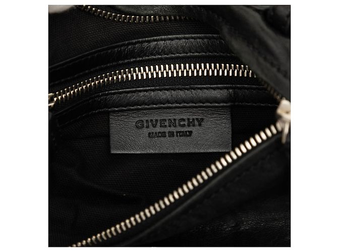 Givenchy Black Mini Wrinkled Sheepskin Pandora Crossbody Nero - vista 5