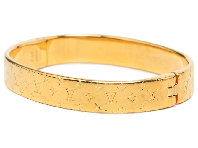 Bracciale Rigido Louis Vuitton Gold Plated Nanogram S D'oro - vista 2