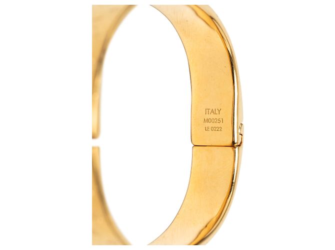 Bracciale Rigido Louis Vuitton Gold Plated Nanogram S D'oro - vista 5