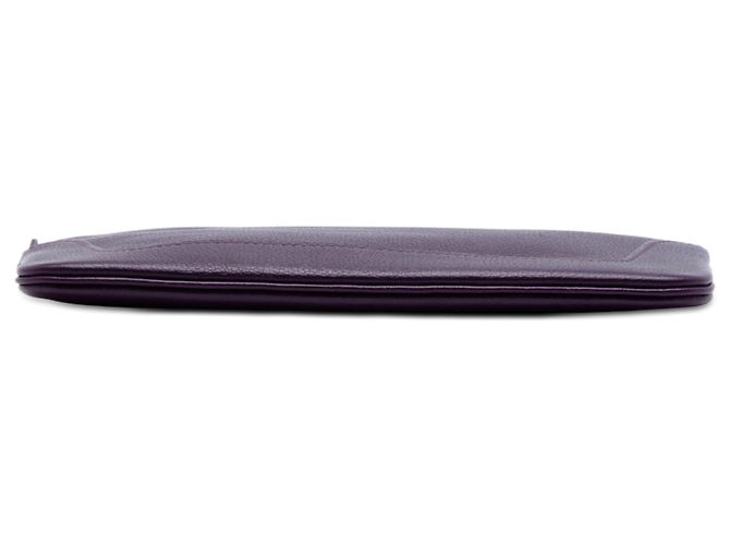 Pouch piatta Hermès Purple Clemence Porpora - vista 3