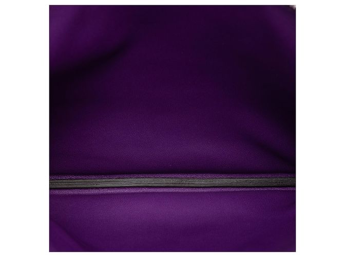 Pouch piatta Hermès Purple Clemence Porpora - vista 4