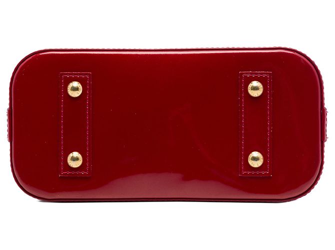 Louis Vuitton Red Monogram Vernis Alma BB Rosso - vista 3