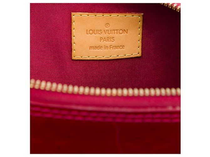 Louis Vuitton Red Monogram Vernis Alma BB Rosso - vista 5