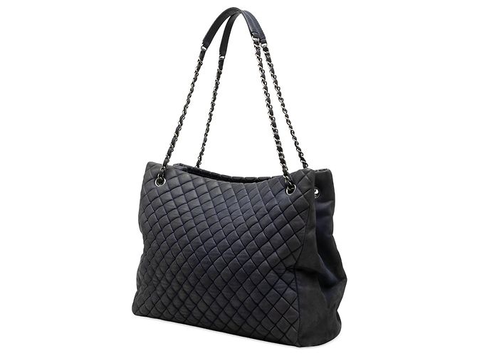 Chanel Blue Large Quilted Calfskin New Bubble Tote Blu navy - vista 2