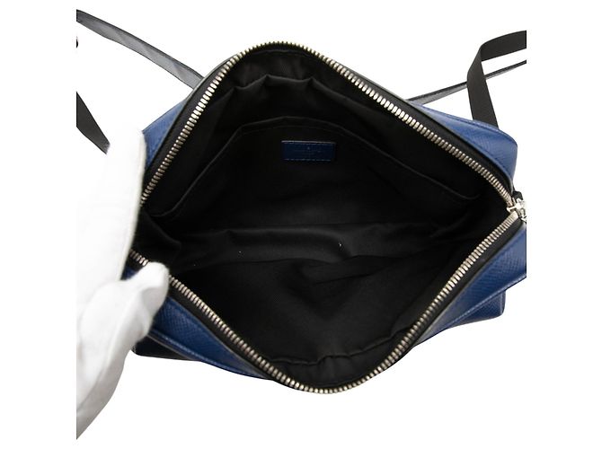 Louis Vuitton Blue Monogram Taigarama Outdoor Messenger Azul Azul escuro - vista 4
