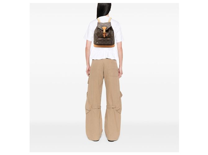 Louis Vuitton Brown Monogram Montsouris MM Marrone - vista 6