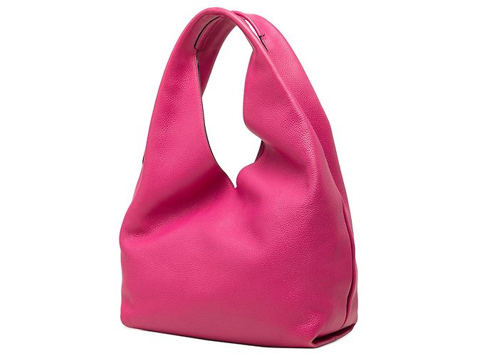 LOEWE Borsa Hobo Anagram Dunas in vitello rosa - vista 2