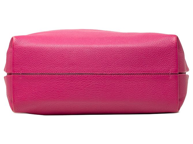LOEWE Borsa Hobo Anagram Dunas in vitello rosa - vista 3