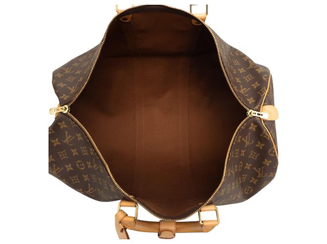 Louis Vuitton Brown Monogram Keepall 55 Marrone - vista 4
