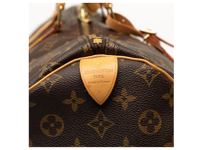 Louis Vuitton Brown Monogram Keepall 55 Marrone - vista 5