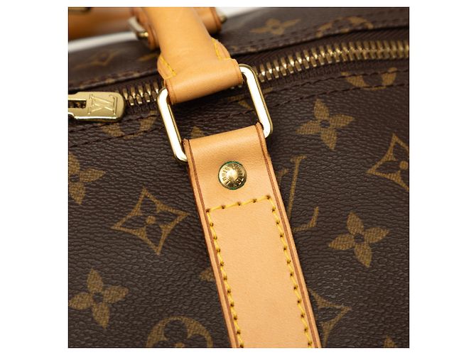 Louis Vuitton Brown Monogram Keepall 55 Marrone - vista 7