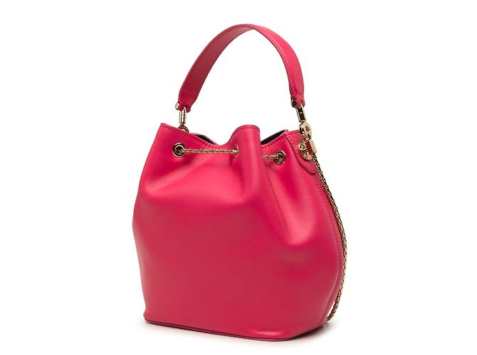 Bulgari Borsa a secchiello Bvlgari Serpenti Forever in pelle rosa - vista 2