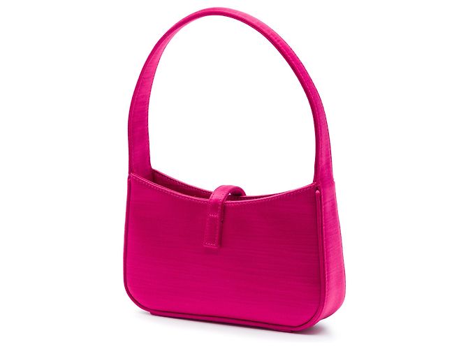 Saint Laurent Pink Mini Satin Le 5 a 7 Rosa - vista 2