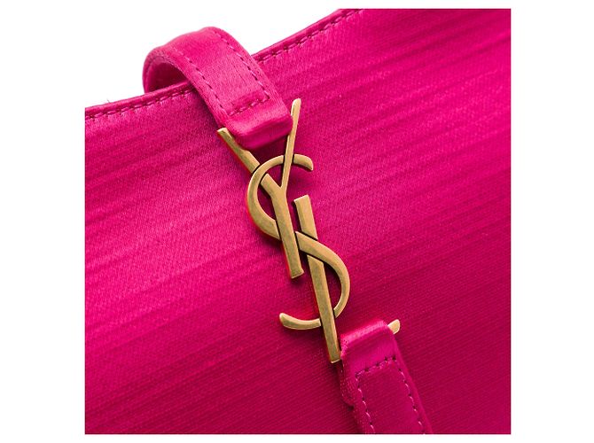 Saint Laurent Pink Mini Satin Le 5 a 7 Rosa - vista 5