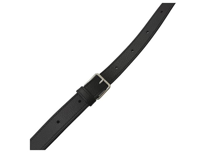 Céline Borsa a tracolla Celine Medium Triomphe in pelle di vitello goffrata nera Nero - vista 10