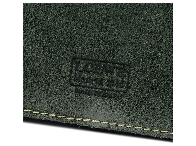 Bolso Vanity Anagram LOEWE de ante verde Verde oscuro - vista 5