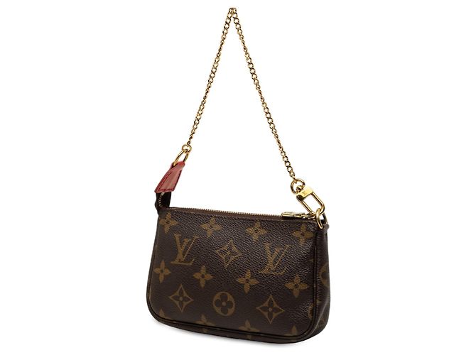 Louis Vuitton Brown Monogram Vivienne Christmas Mini Pochette Accessoires Marrone - vista 2